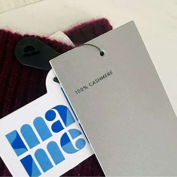 NORDSTROM Cashmere Tech Compatible Gloves, 100% Cashmere, Burgundy Luxury, NWT‎ - Picture 5 of 11